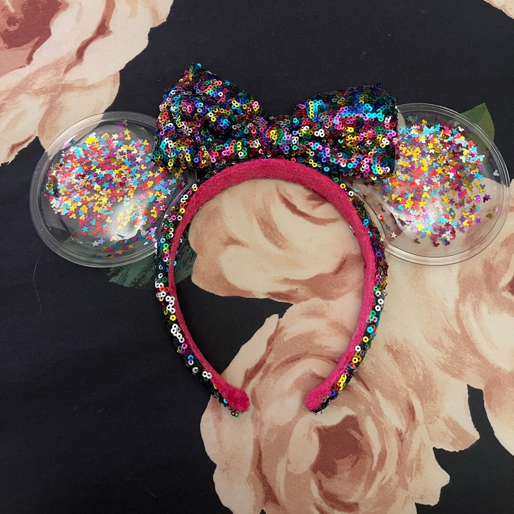 Disney Rainbow Sequin Confetti Ears